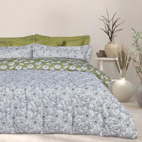 Σεντόνια Happy 9670 (Σετ 4τμχ) Olive-Ivory Das Home King Size 260x280cm 100% Βαμβάκι