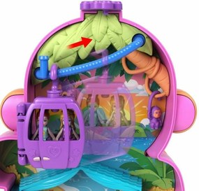 Κούκλα με Aξεσουάρ Polly Pocket Mommy Monkey and Baby