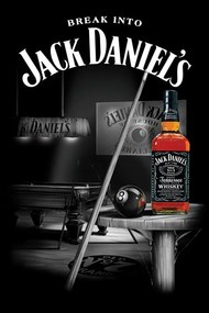 Αφίσα Jack Daniel's - pool room, (61 x 91.5 cm)