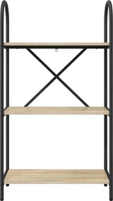 vidaXL Ράφι Βιβλίων Δρύς Sonoma 60 x 30 x 109 εκ Επεξεργασμένο ξύλο