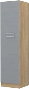 Επιδαπέδιο ντουλάπι ψηλό Hudson K23-60-1KF-Δρυς - Γκρι