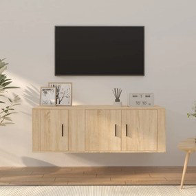 vidaXL Σετ Επίπλων Τηλεόρασης 2 Τεμαχίων Sonoma Δρυς Επεξ. Ξύλο