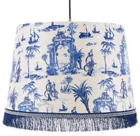 Φωτιστικό Οροφής The Old Harbour Cl50415 Ø35Xø45Xh30 E27 White-Blue Mindthegap Metal, Fabric