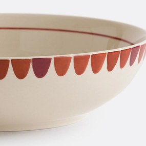 Κεραμικό μπολ σαλάτας με σχέδιο κοχύλι, OMANA