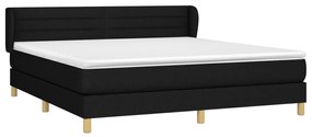 ΚΡΕΒΑΤΙ BOXSPRING ΜΕ ΣΤΡΩΜΑ ΜΑΥΡΟ 180X200 ΕΚ. ΥΦΑΣΜΑΤΙΝΟ 3126903