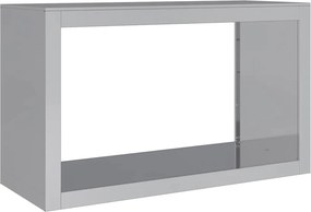 vidaXL Ράφι Καυσόξυλων 100x40x60 εκ. Γαλβανιζέ Ατσάλι