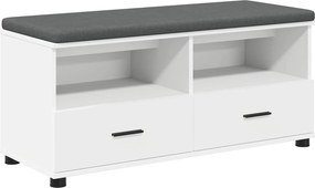 vidaXL Παγκάκι Χαλωρίου Λευκός 100 x 38 x 46 εκ