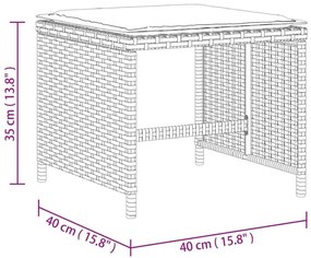 ΣΚΑΜΠΟ ΚΗΠΟΥ 4 ΤΕΜ. ΚΑΦΕ 40X40X35 ΕΚ. ΣΥΝΘ. ΡΑΤΑΝ ΜΕ ΜΑΞΙΛΑΡΙΑ 4007486