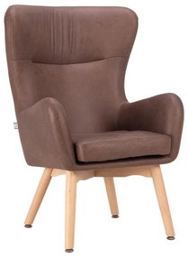 Armchair Thetis Fylliana Brown PU Leather 70*65*105 cm