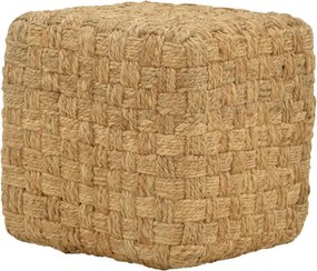 Σκαμπό Aropion Inart μπεζ 100% γιούτα 40x40x40εκ