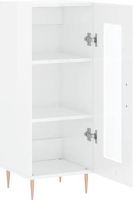 vidaXL Ντουλάπι Γυαλιστερό Λευκό 34,5x34x90 εκ. Επεξεργασμένο Ξύλο