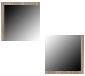 Καθρέπτες Τοίχου Charles Fylliana 2 τεμ. Γκρί Δρύς 60x5x60 εκ. 60x5x60 εκ.