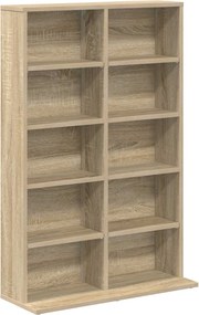 vidaXL Ντουλάπα CD 2 τμχ. Sonoma Δρυς 65 x 23,5 x 97,5 εκ.