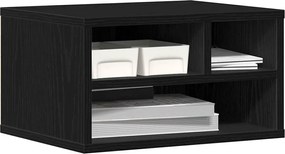 vidaXL Σταντ Εκτυπωτή Μαύρη Οξυά 40 x 32 x 22,5 εκ Επεξεργασμένο ξύλο