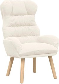 vidaXL Πολυθρόνα Κρεμ 69 x 74 x 93 εκ. Υφάσματος Sherpa
