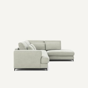 Γωνιακός καναπές βελούδο stonewashed, Marsile