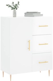 vidaXL Ντουλάπι Γυαλιστερό Λευκό 69,5x34x90 εκ. Επεξεργασμένο Ξύλο