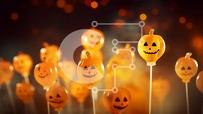 Intra Συλλεκτικό Ξύλινο Παζλ Plywood 4mm - Γλειφιτζούρια σε σχήμα κολοκύθας για το Halloween Σε Ξύλινο Κουτί - Διαστάσεις: 10x10 cm – 25 κομμάτια