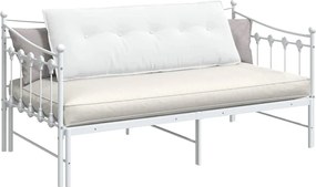 vidaXL Μαξιλάρι Πλάτης Λευκό 140 x 19 x 50 εκ ύφασμα