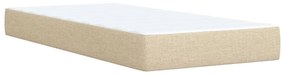 ΚΡΕΒΑΤΙ BOXSPRING ΜΕ ΣΤΡΩΜΑ ΚΡΕΜ 90X200 ΕΚ.ΥΦΑΣΜΑΤΙΝΟ 3287337