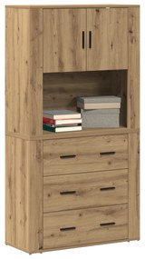 vidaXL Μπουφές artisan δρυς 80 x 33 x 150 εκ Επεξεργασμένο ξύλο