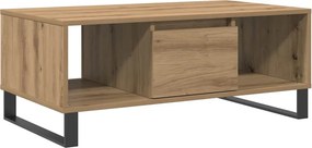 vidaXL Τραπεζάκι Σαλονιού Αρτισιανή Δρυς 90x50x36,5εκ Επεξεργασμ. Ξύλο