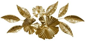 Διακοσμητικό Τοίχου Μεταλλικό Λουλούδι Χρυσό 121x6x54,5εκ. ESTHETI 812-30010