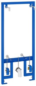 vidaXL Στήριγμα Τοίχου Μπάνιου Μπλε 50 x 17.5 x 136 εκ. Ατσάλι