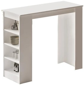 Τραπέζι μπαρ Riff λευκό 120x51.5x101.5εκ 120x51.6x101.8 εκ.