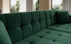 Γωνιακός καναπές Gessola-Αριστερή-Prasino