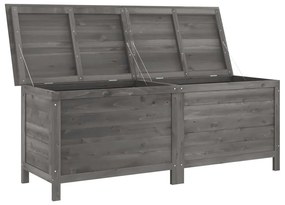vidaXL Μπαούλο Αποθ. Κήπου Ανθρακί 150x50x56,5 εκ Μασίφ Ξύλο Ελάτης