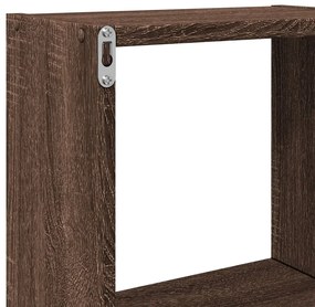 Ντουλάπι Τοίχου Καφέ Δρυς 78x18x71 εκ. από Επεξεργασμένο Ξύλο - Καφέ