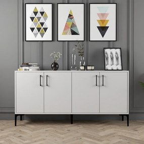 Stewehome Ξύλινος Μπουφές Μοντέρνος 160x35x78 cm