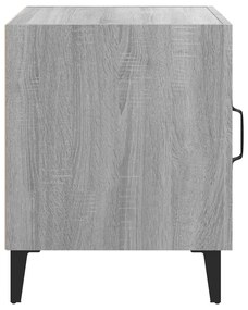vidaXL Κομοδίνο Γκρι Sonoma από Επεξεργασμένο Ξύλο