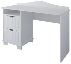 Γραφείο Lucky  με 2 Συρτάρια  White + Grey 120x53x86cm  BC70031 BabyCute