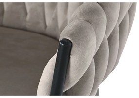 Σκαμπό DKD Home Decor Μαύρο Μπεζ Μέταλλο 61 x 52 x 101 cm