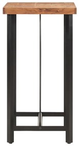 vidaXL Τραπέζι Μπαρ 55 x 55 x 107 εκ. από Μασίφ Ξύλο Ακακίας & Σίδηρο