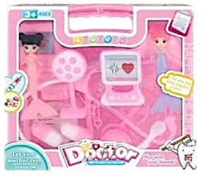 Σετ βαλιτσάκι ιατρικής - 012 - 917298 - Pink