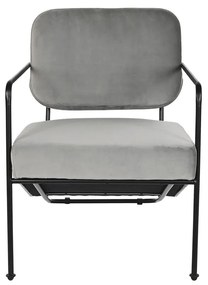 Κάθισμα DKD Home Decor Γκρι Μέταλλο 62 x 76 x 76 cm 55 x 71 x 72 cm