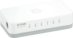 Ethernet Switch 5 θυρώνD-Link GO-SW-5E με ταχύτητα έως 100Mbps λευκό χρώμα