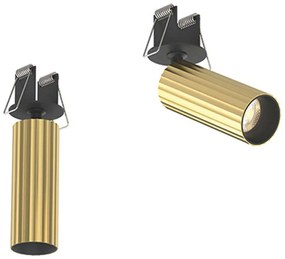 Σποτ Χωνευτό S117 Φ4,5x12cm Led 580Lm 7W 3000K Brass Round