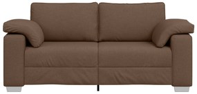 vidaXL Καναπές Loveseat Καφέ 140 εκ Υφασμάτινος
