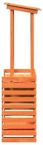 vidaXL Τραπέζι Μπαρ Κήπου με Οροφή Καφέ 112,5x57x195,5 εκ. Μασίφ Πεύκο