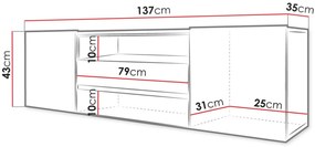 Έπιπλο τηλεόρασης Robust-Kafe