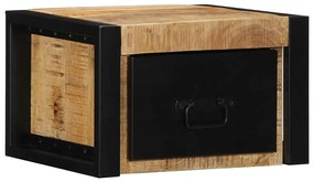 Κομοδίνα 2 τεμάχια 40x35x25 cm Στερεό ακατέργαστο ξύλο Mango