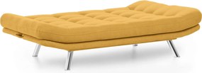 Τριθέσιος Καναπές Κρεβάτι Μουσταρδί LAGA 105x200x95