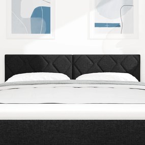 vidaXL Κεφαλάρι Σχέδιο Διαμαντιών Μαύρο 160 εκ Ύφασμα