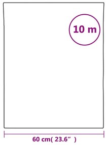 vidaXL Μεμβράνη Ηλιακή Αντιστατική Εφέ Ανάκλασης Ασημί 60x1000 εκ. PVC