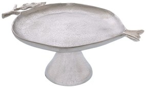 Δίσκος Ρόδι 86777 31x22cm Silver Αλουμίνιο