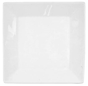 Πιάτο Γλυκού Τετράγωνο Πορσελάνης Λευκό Art Et Lumiere 17x17εκ. 06901